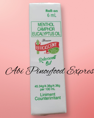 ROLL ON MENTHOL CAMPHOR EUCALYPTUS EFFICASCENT RELAXSCENT OIL