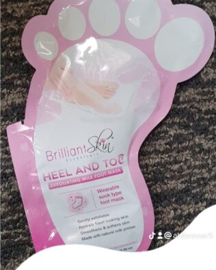 BRILLIANT SKIN ESSENTIALS Heel and Toe(expoliating milk foot mask)